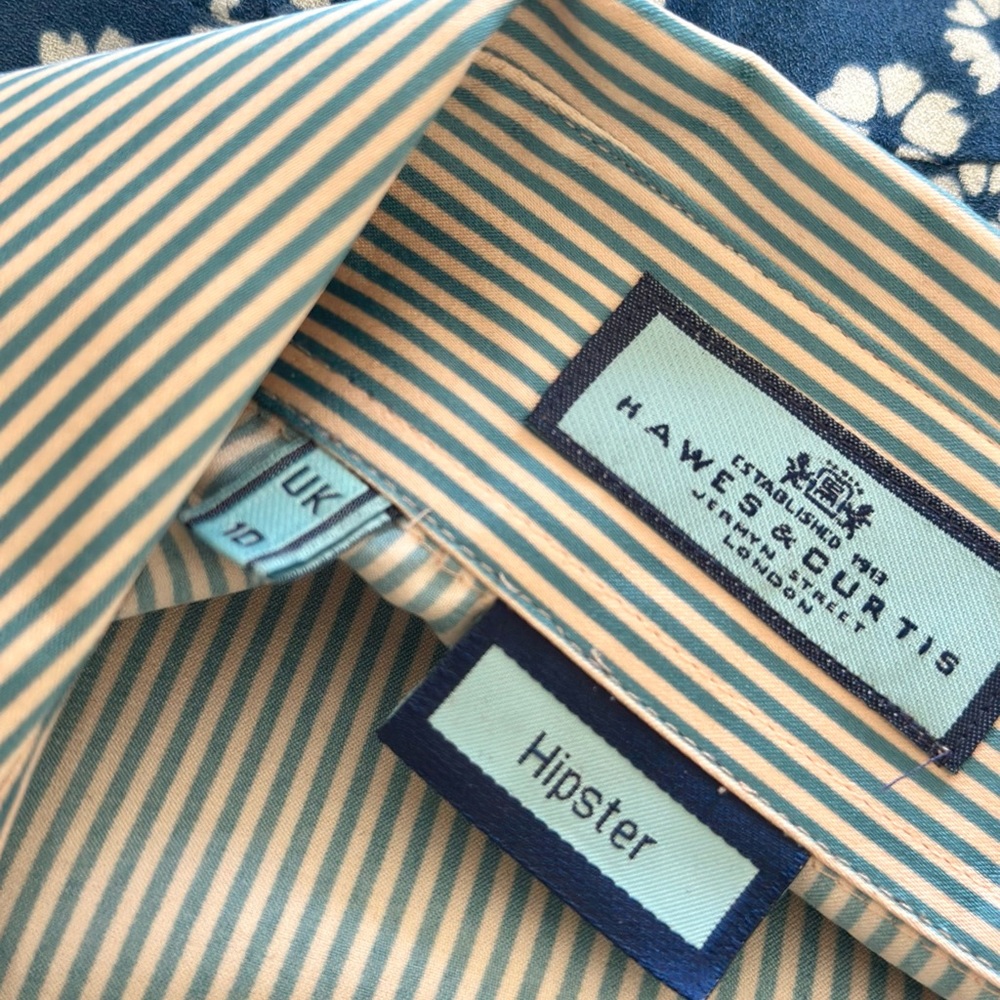 Hawes & Curtis Fitted Hipster Shirt shirtUK 10. US 6